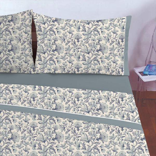 COMPLETO LETTO IN MICROFIBRA "FLORIS"